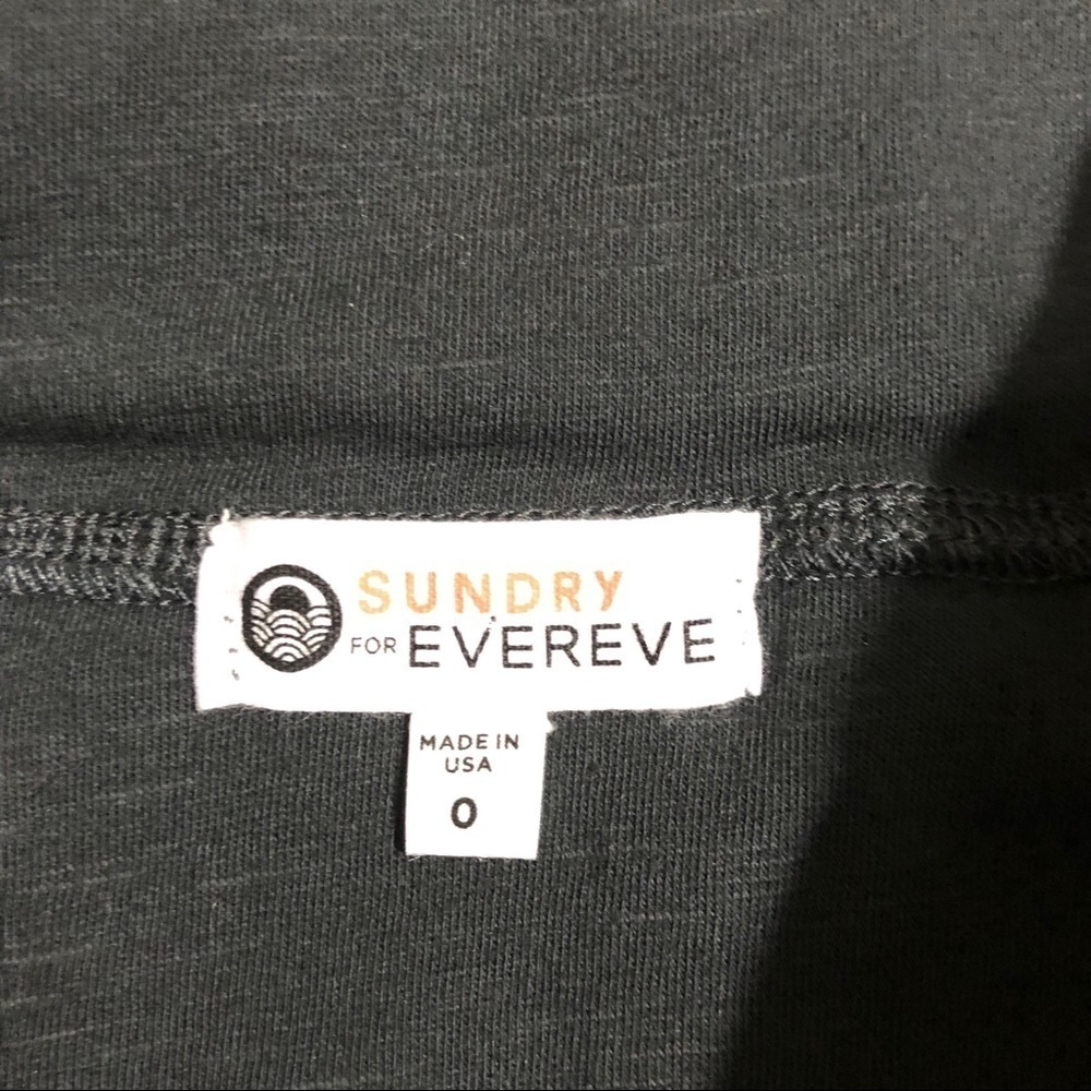 Sundry for Evereve Soleil Skirt Ruching Gray Mini Skirt Size 0 XS - Picture 5 of 7